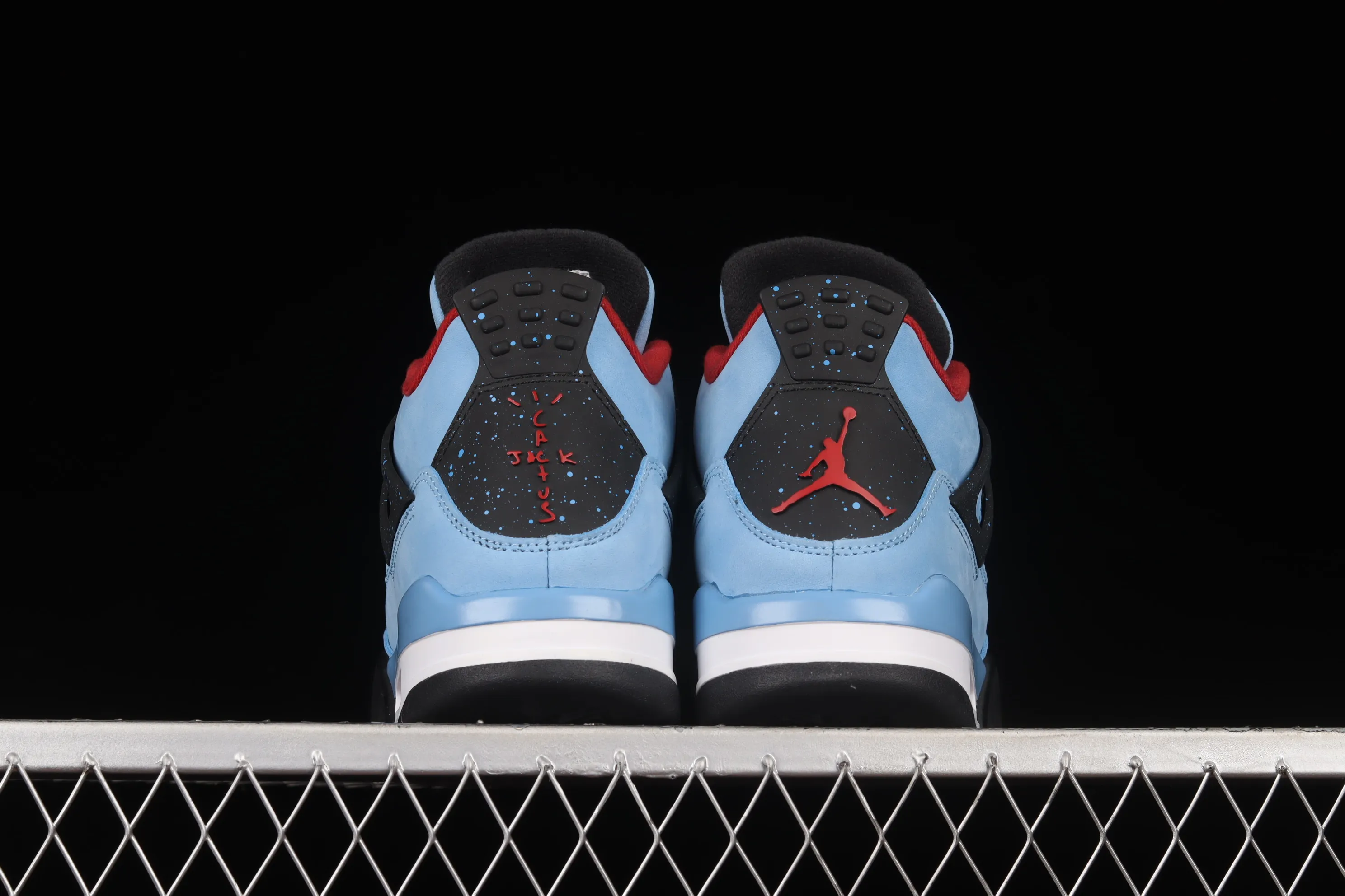 All categories Air Jordan Jordan series basketball shoes Air Jordan 4 foreign trade version Travis Scott Cactus Jack x Air Jordan 4 Retro Joe 4 AJ4 joint model Suede blue 308497-406